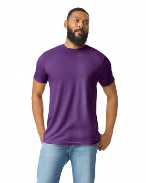 Amethyst Gildan 67000 CVC Men's T-Shirts | SNAL01923