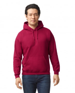 Antique Cherry Red Gildan 18500 Hoodie Men's Hoodie | ZHNF59376