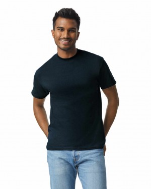 Black Gildan 2000 Men's T-Shirts | OJIV12835