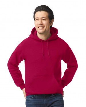 Cardinal Red Gildan 18500 Hoodie Men's Sweatshirt | CIWJ34529