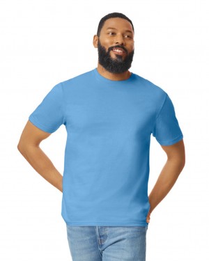 Carolina Blue Gildan 64000 Men's T-Shirts | WZBP18095