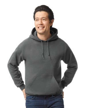 Charcoal Gildan 18500 Hoodie Men's Hoodie | PRQV67854