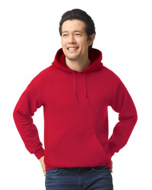 Cherry Red Gildan 18500 Hoodie Men's Hoodie | JSUI20167