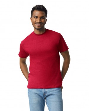 Cherry Red Gildan 2000 Men's T-Shirts | ZAFP30567