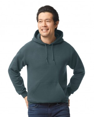 Dark Heather Gildan 18500 Hoodie Men's Hoodie | ATGS59823