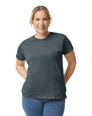 Dark Heather Gildan 2000L Women's T-Shirts | ESYC47950