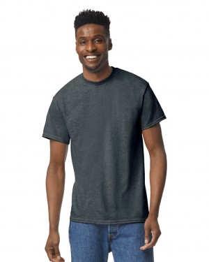 Dark Heather Gildan 8000 Men's T-Shirts | BEDS64785