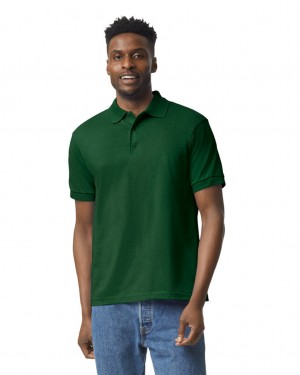 Forest Green Gildan 8800 Polo Men's Polo | OPST27350