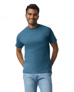 Indigo Blue Gildan 2000 Men's T-Shirts | SVYJ18097