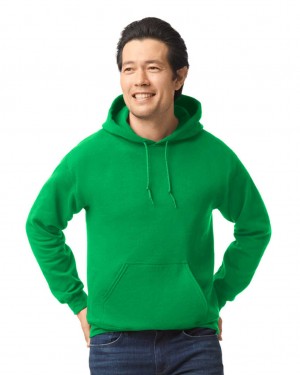 Irish Green Gildan 18500 Hoodie Men's Sweatshirt | EHFV35294