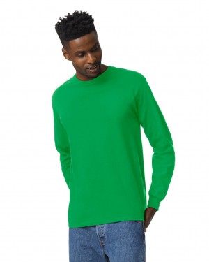 Irish Green Gildan 2400 Long Sleeve Men's T-Shirts | PUME07398