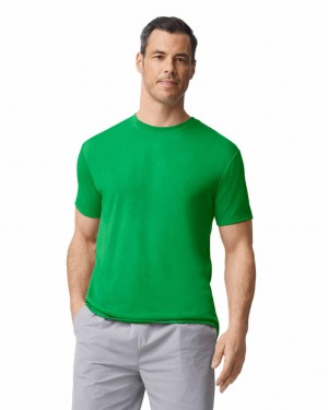 Irish Green Gildan 42000 Men's T-Shirts | ZVKF78451