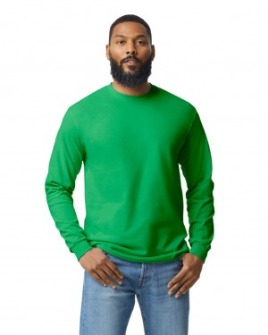 Irish Green Gildan 5400 Long Sleeve Men's T-Shirts | QOEW96742