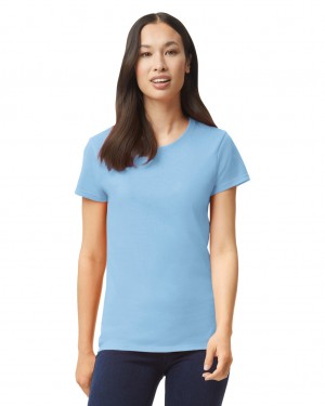 Light Blue Gildan 5000L Women's T-Shirts | CRPF29053