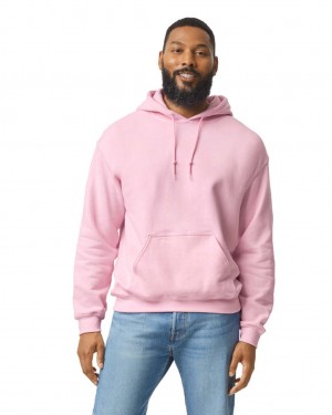 Light Pink Gildan 18500 Hoodie Men's Sweatshirt | HVEA28915