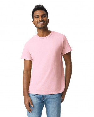 Light Pink Gildan 2000 Men's T-Shirts | KWFU64897