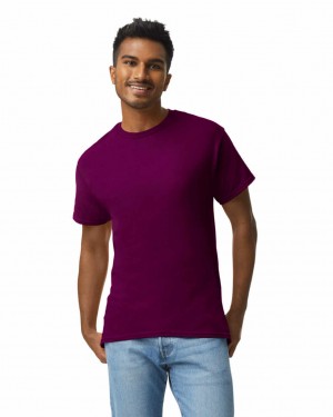 Maroon Gildan 2000 Men's T-Shirts | NYEW07169