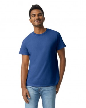 Metro Blue Gildan 2000 Men's T-Shirts | BMFZ91056