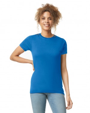 Royal Gildan 64000L Women's T-Shirts | KNOC86097