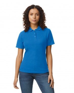 Royal Gildan 64800L Pique Polo Women's Polo | EDMV03127