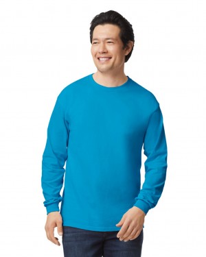 Sapphire Gildan 2400 Long Sleeve Men's T-Shirts | SQKC42739