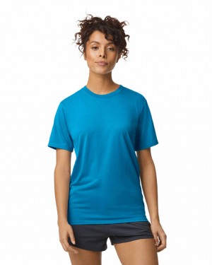 Sapphire Gildan 42000 Women's T-Shirts | UCPR53894