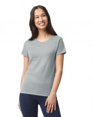 Sport Grey Gildan 5000L Women's T-Shirts | PRHV36704