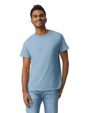 Stone Blue Gildan 2000 Men's T-Shirts | RDBP62850