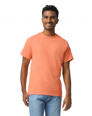 Tangerine Gildan 2000 Men's T-Shirts | HQRB83564