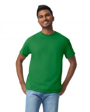 Turf Green Gildan 5000 Men's T-Shirts | EAMB68032