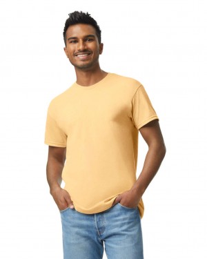 Yellow Haze Gildan 5000 Men's T-Shirts | CKRP25340