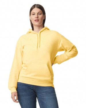 Yellow Haze Gildan SF500 Midweight Fleece Women's Hoodie | GNER21543