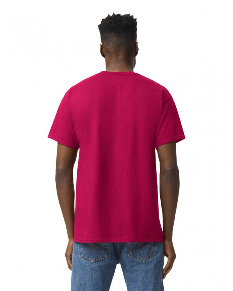 Antique Cherry Red Gildan 5000 Men's T-Shirts | CEKA43678