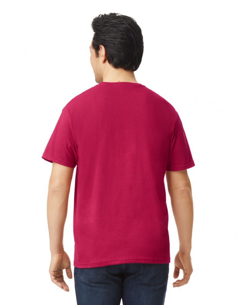 Antique Cherry Red Gildan 64000 Men's T-Shirts | HRAJ75402