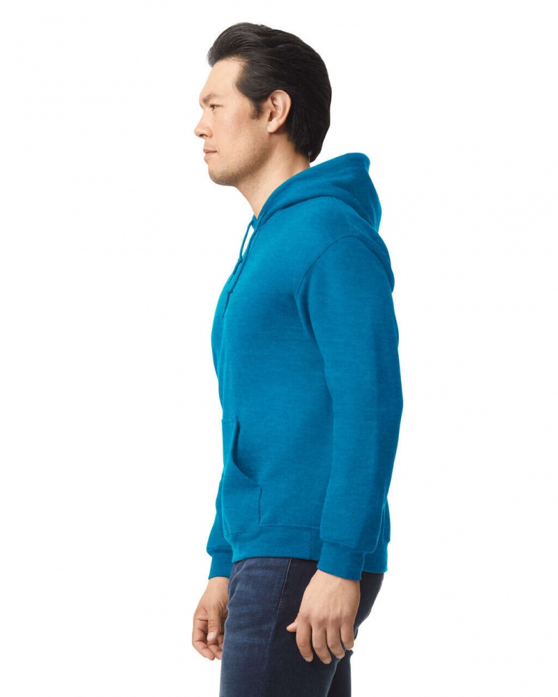 Antique Sapphire Gildan 18500 Hoodie Men's Sweatshirt | YHGI93170