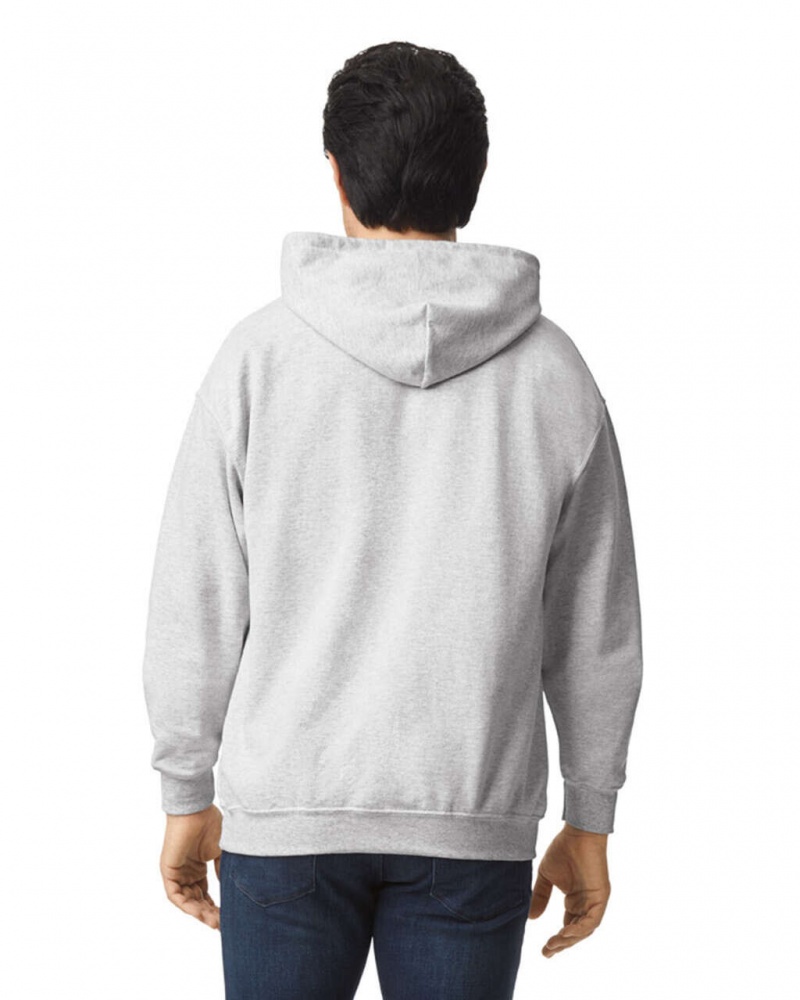 Ash Gildan 18500 Hoodie Men's Sweatshirt | VMFH42058