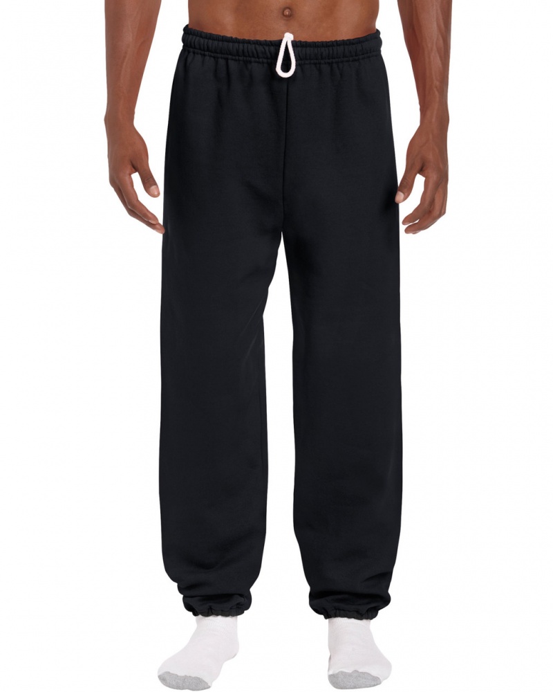 Black Gildan 18200 Women\'s Sweatpants | CMRY17240