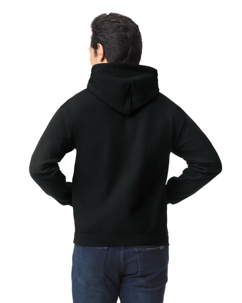 Black Gildan 18500 Hoodie Men's Hoodie | XYDC34192