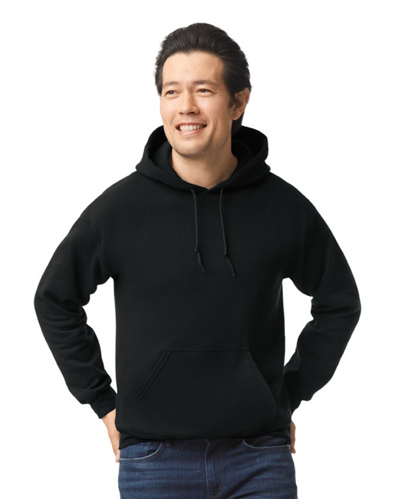 Black Gildan 18500 Hoodie Men\'s Hoodie | XYDC34192