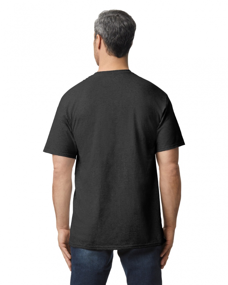 Black Gildan 2000T Tall Men's T-Shirts | FGOR53468