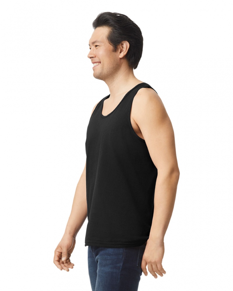 Black Gildan 2200 Men's Tanks | OVRB84275