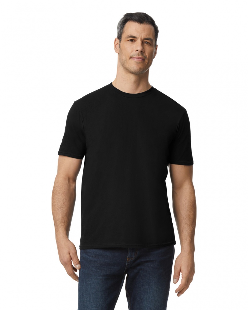 Black Gildan 980 Men\'s T-Shirts | CDPJ94678