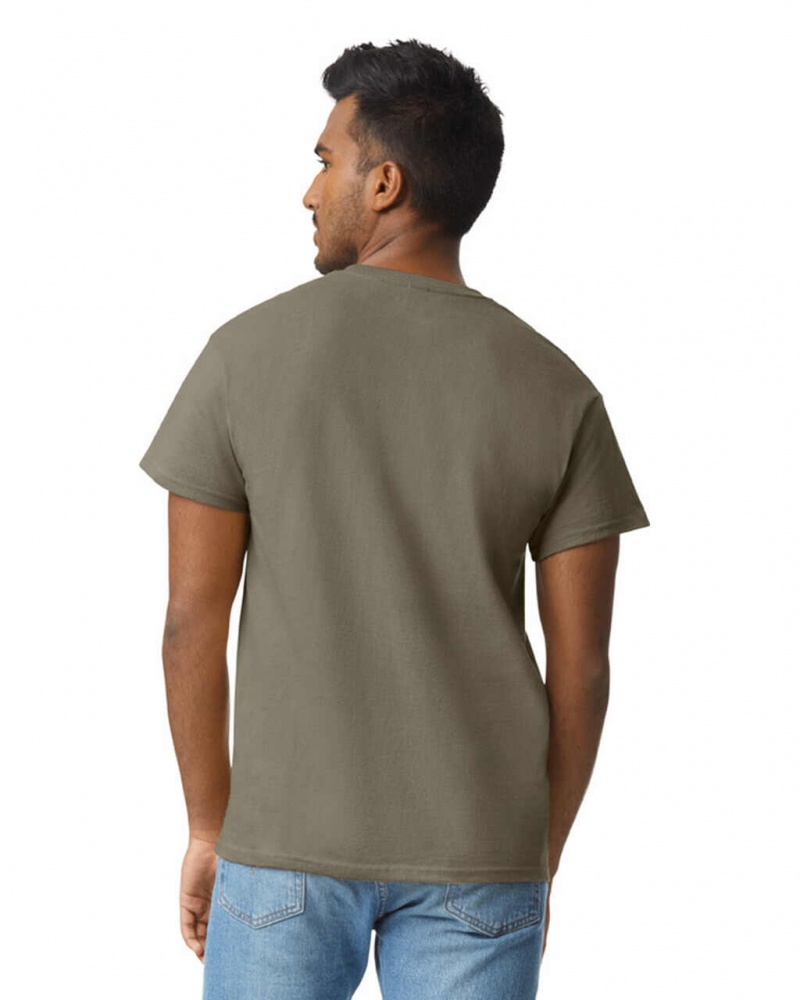 Brown Gildan 2000 Men's T-Shirts | HNEL73618