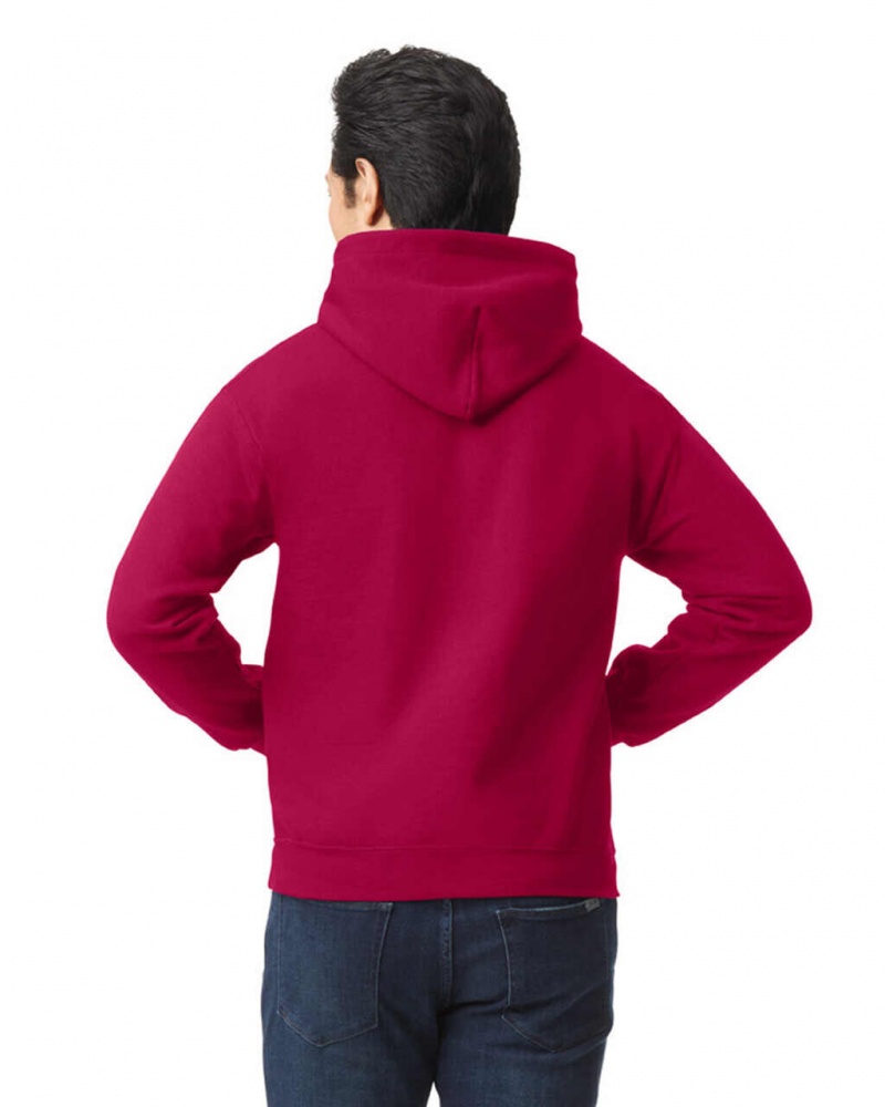 Cardinal Red Gildan 18500 Hoodie Men's Sweatshirt | CIWJ34529