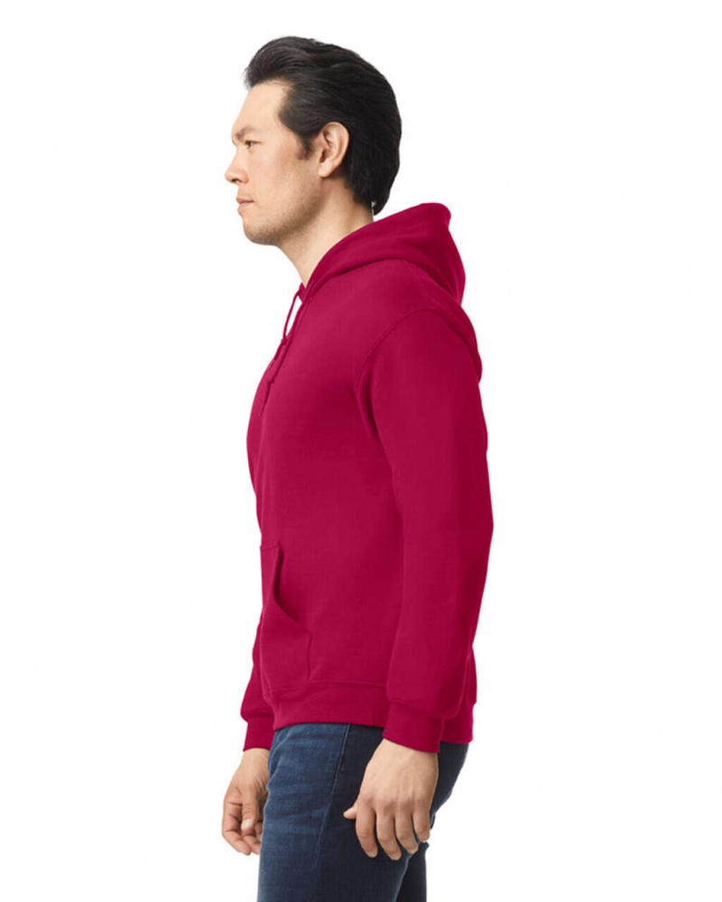 Cardinal Red Gildan 18500 Hoodie Men's Sweatshirt | CIWJ34529