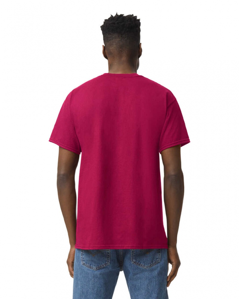 Cardinal Red Gildan 5000 Men's T-Shirts | ERSI53078