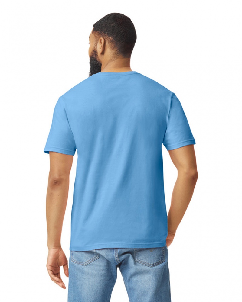 Carolina Blue Gildan 64000 Men's T-Shirts | WZBP18095