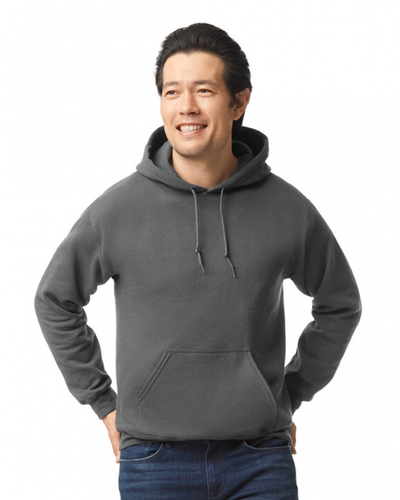 Charcoal Gildan 18500 Hoodie Men\'s Hoodie | PRQV67854