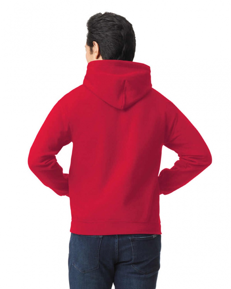 Cherry Red Gildan 18500 Hoodie Men's Sweatshirt | VGKY38597