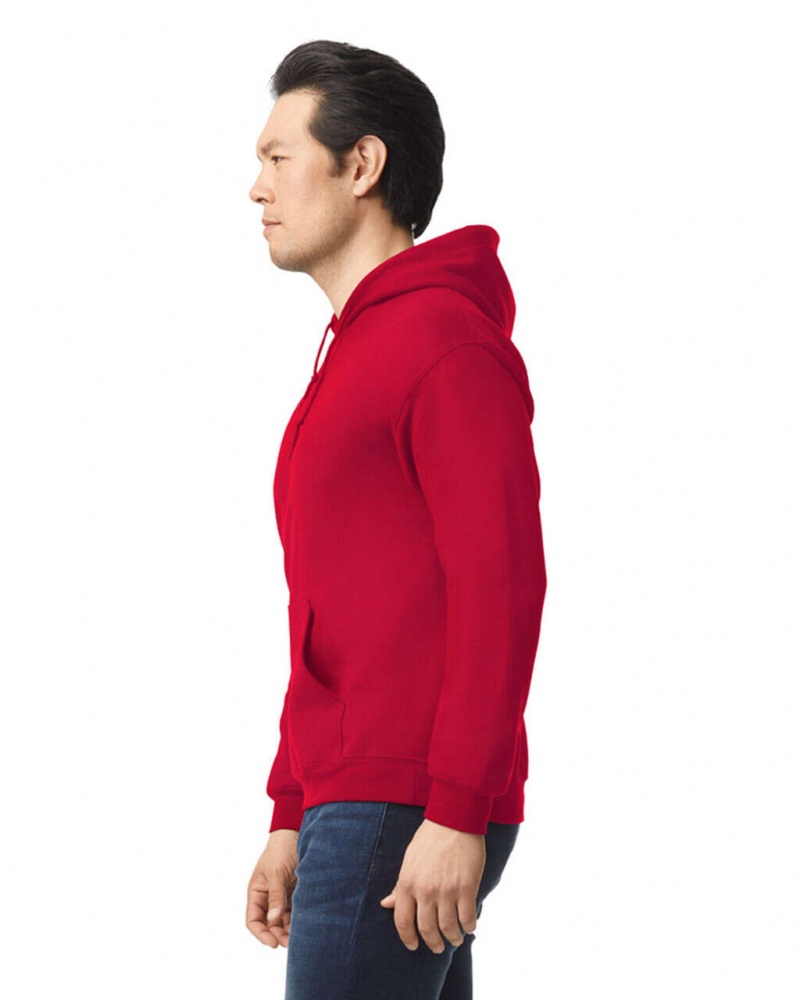 Cherry Red Gildan 18500 Hoodie Men's Sweatshirt | VGKY38597